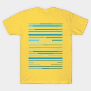 blue green lines T-Shirt